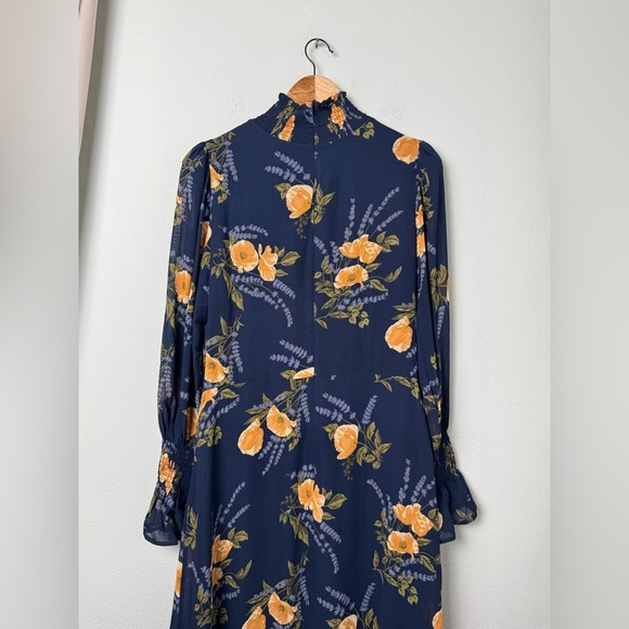 NWT REFORMATION Galena Long Sleeve Midi Dress in Petite Jardin Size 12 - Picture 8 of 16